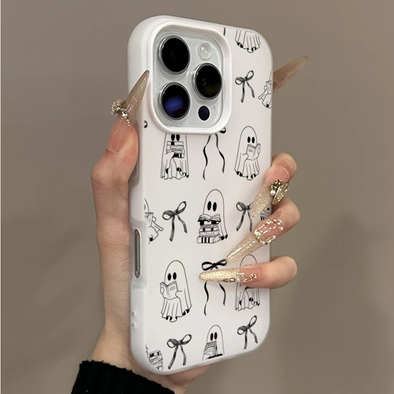 Phone Cases Cute Iphone 13 - Capa Traseira Fofa de Halloween com