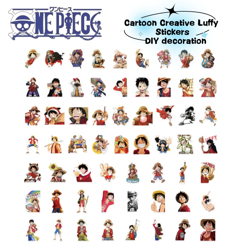 Phone Cases One Piece - Adesivos de graffiti do personagem Luffy