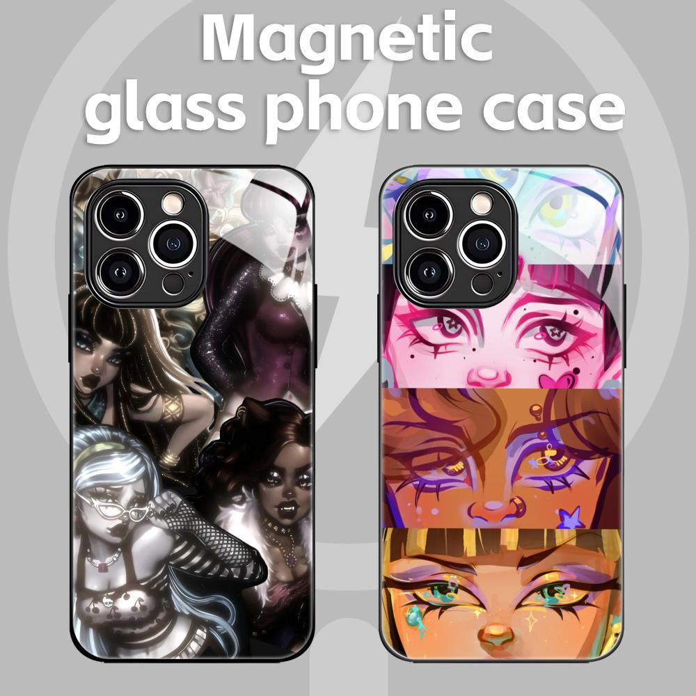 Phone Cases H&M - Capa Magnética de Vidro M-MonsterS Cartoon