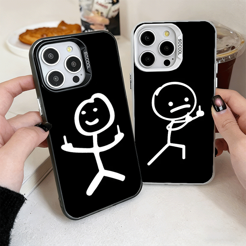Phone Cases Quirky - Capa de Celular Antichoque Engraçada Stickman