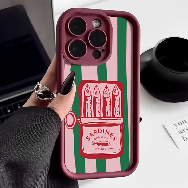 Phone Cases Quirky - Capa de Celular Retrô Listrada Engraçada