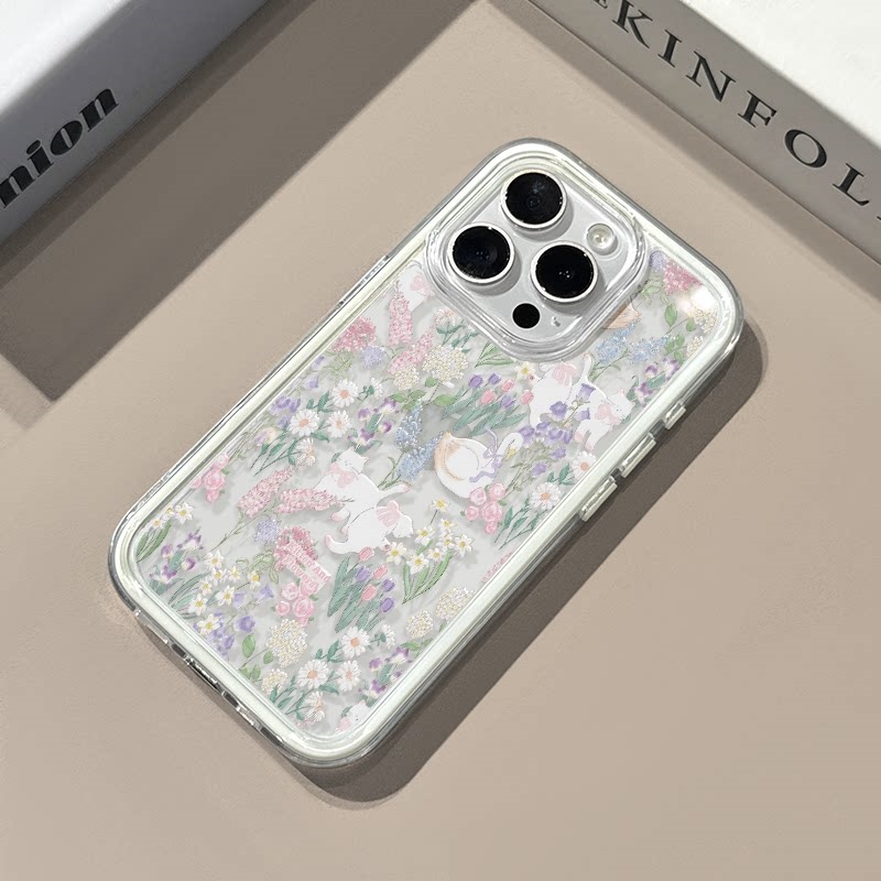 Phone Cases Cute Iphone 13 - Capa de Silicone Transparente Macia com