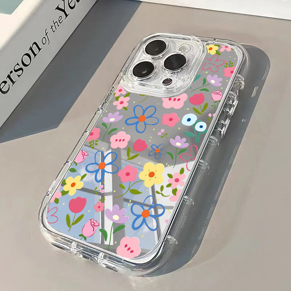Phone Cases For Iphone 15 - Capa de Celular Estilo Coreano Floral