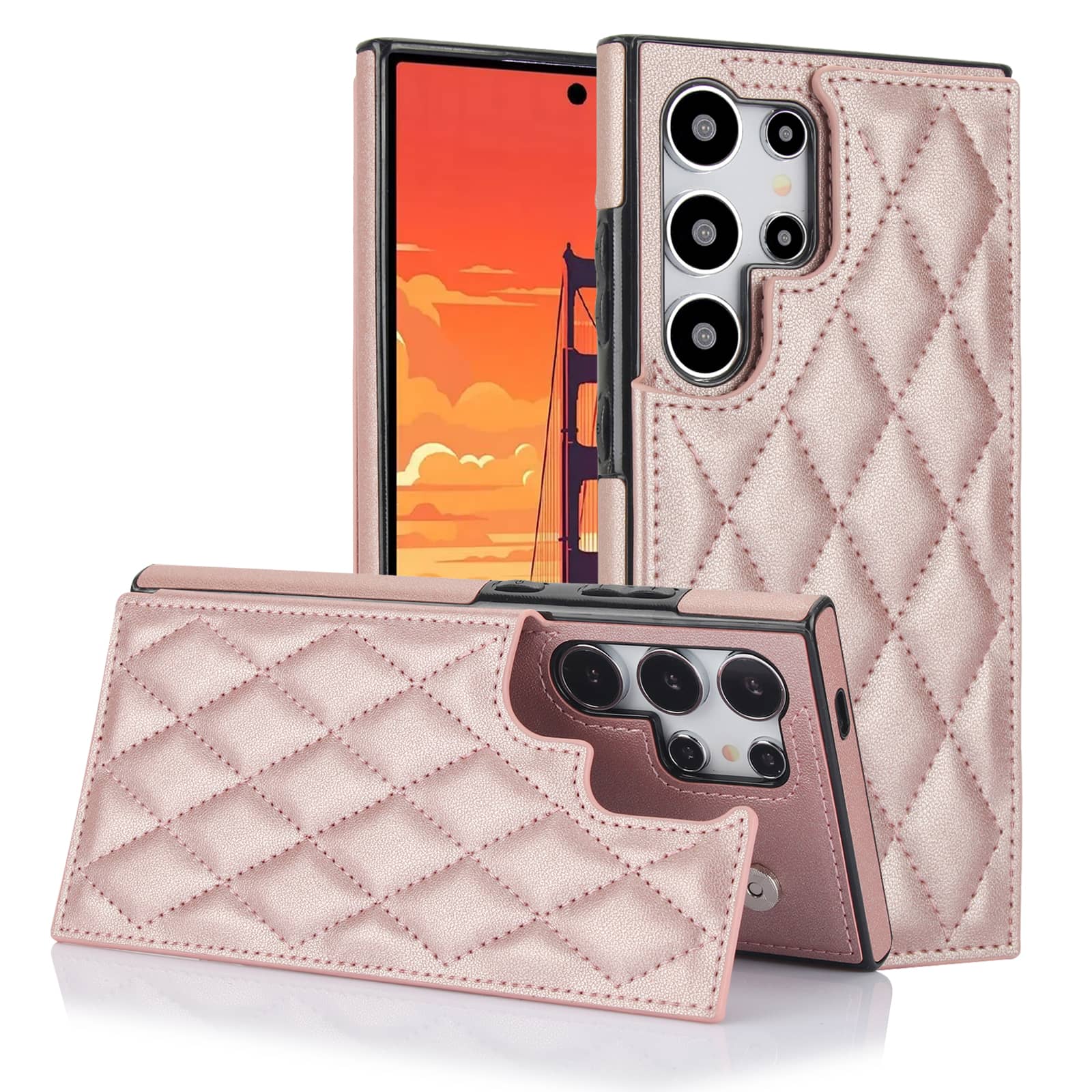 Para samsung galaxy s25 ultra  - Leather Folio Wallet Case avaliação e preço