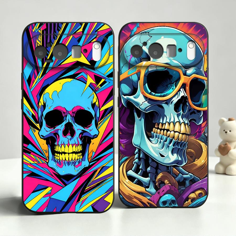 Capa Neon Pop Art Skull para G - Phone Cases Google Pixel 9A avaliação e preço