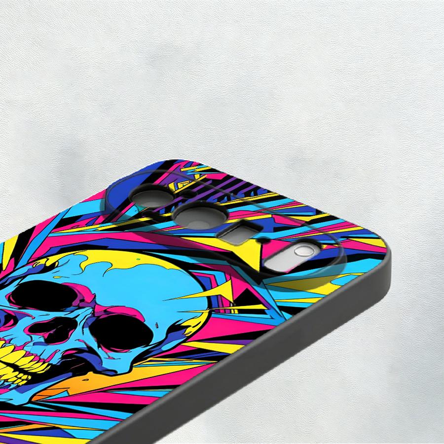 Capa Neon Pop Art Skull para G - Phone Cases Google Pixel 9A avaliação e preço