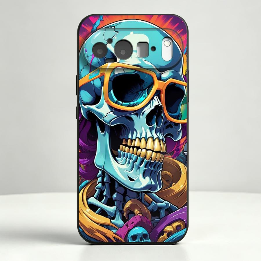 Capa Neon Pop Art Skull para G - Phone Cases Google Pixel 9A avaliação e preço