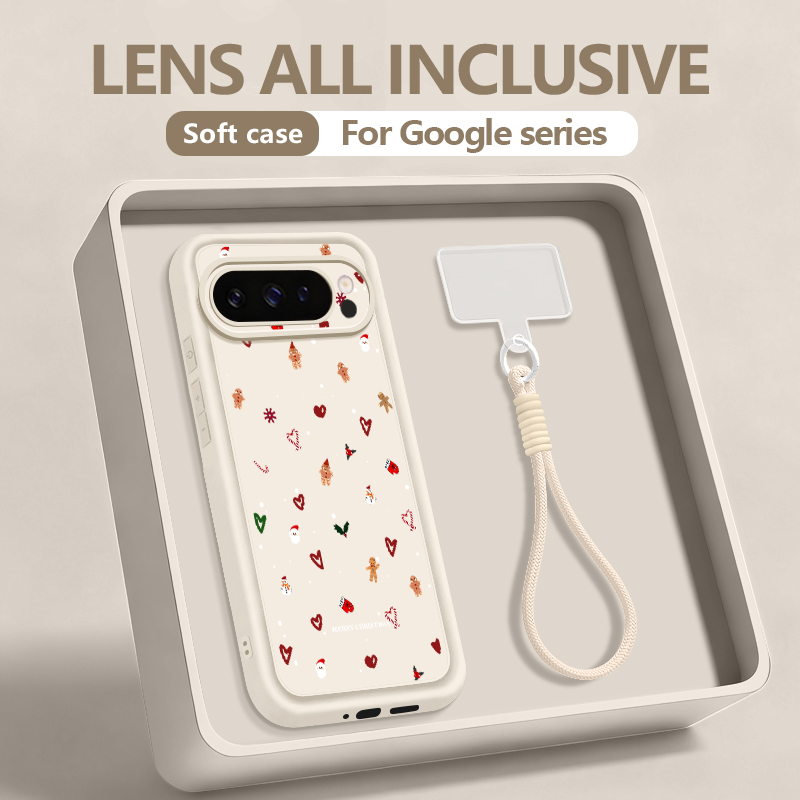 Natal coração padrão caso de t - Phone Cases Google Pixel 9A avaliação e preço