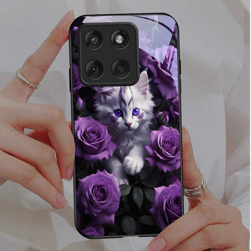Capa de Telefone de Vidro Pret - Phone Cases Purple avaliação e preço