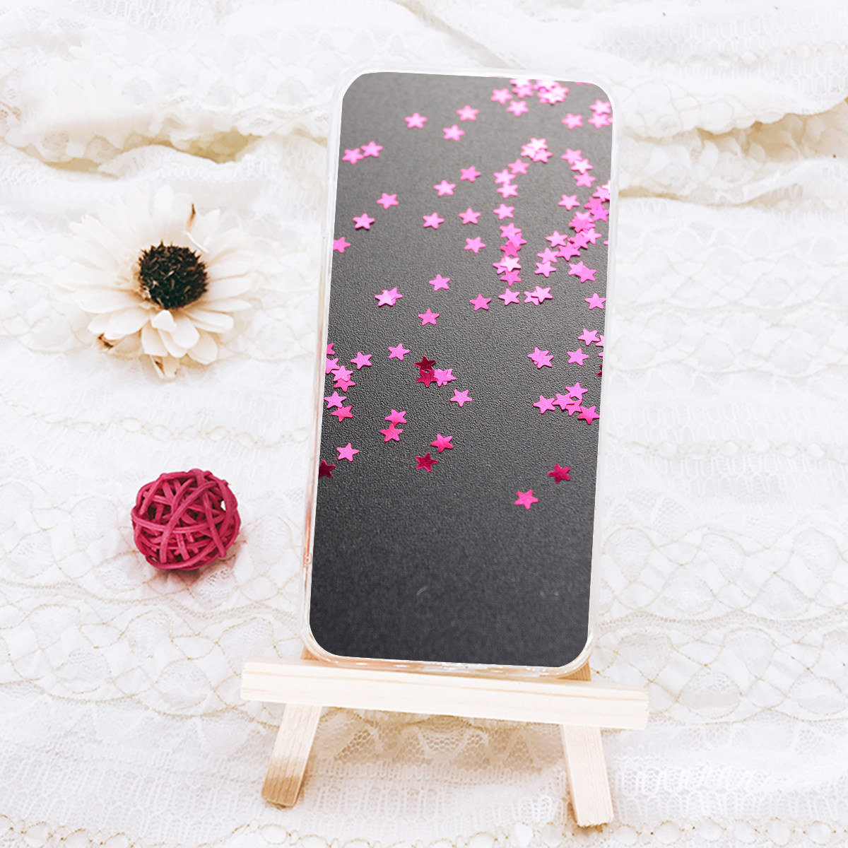 Lantejoulas Estrela Rosada 3mm - Phone Cases Highpoint avaliação e preço