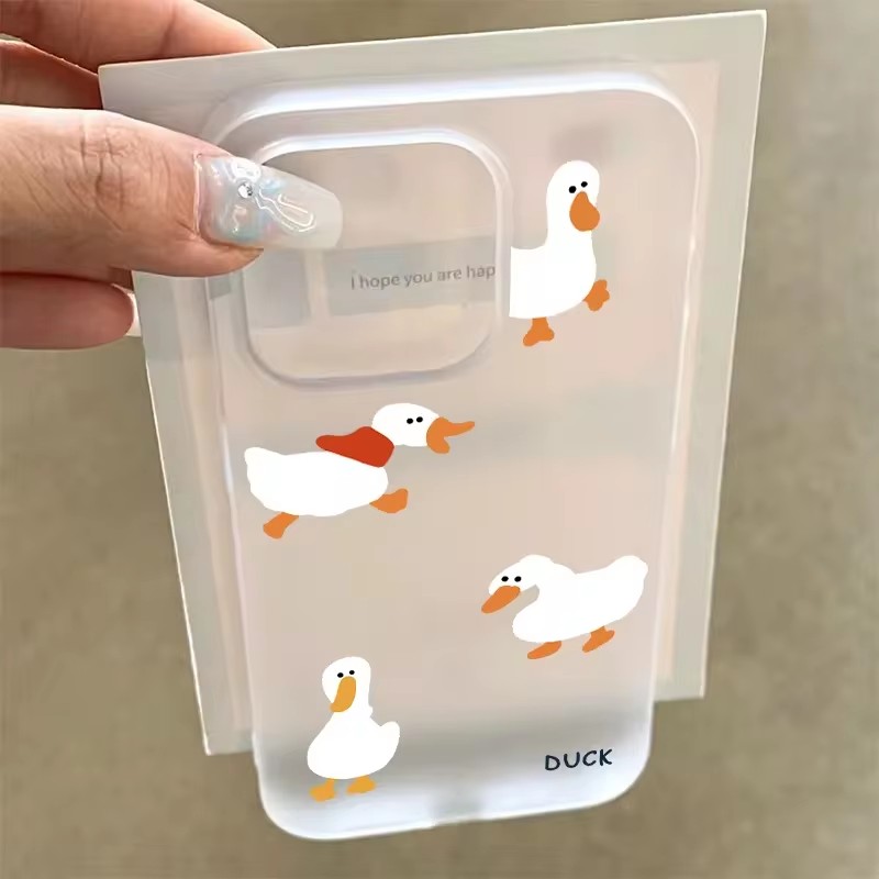 Super bonito pato quack fosco  - Phone Cases Cute Iphone 13 avaliação e preço