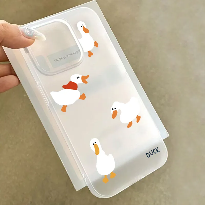 Super bonito pato quack fosco  - Phone Cases Cute Iphone 13 avaliação e preço