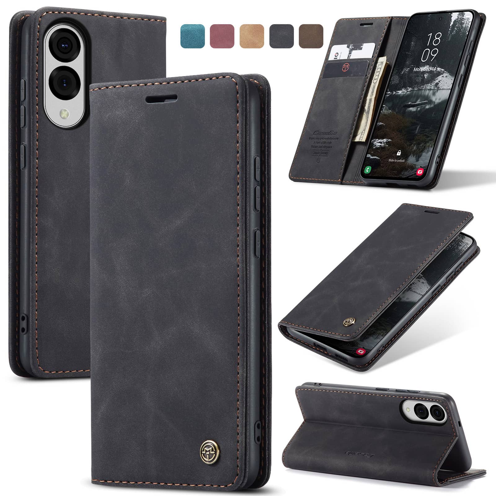 Capa carteira flip para Samsun - Leather Folio Wallet Case avaliação e preço