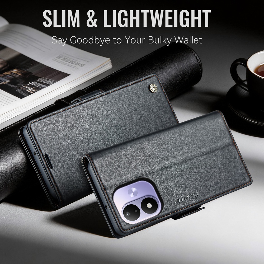 Capa para Redmi Note 17 5G/4G, - Leather Folio Wallet Case avaliação e preço