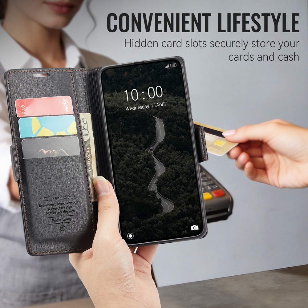 Capa para Redmi Note 17 5G/4G, - Leather Folio Wallet Case avaliação e preço