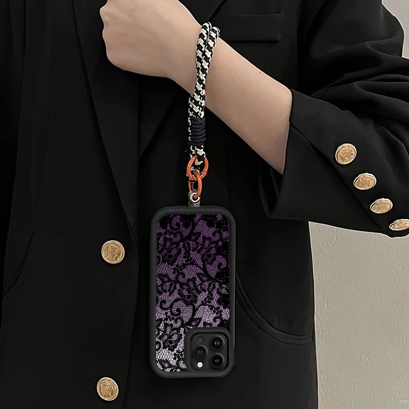 Capa de Telefone Preta Roxa co - Phone Cases Purple avaliação e preço