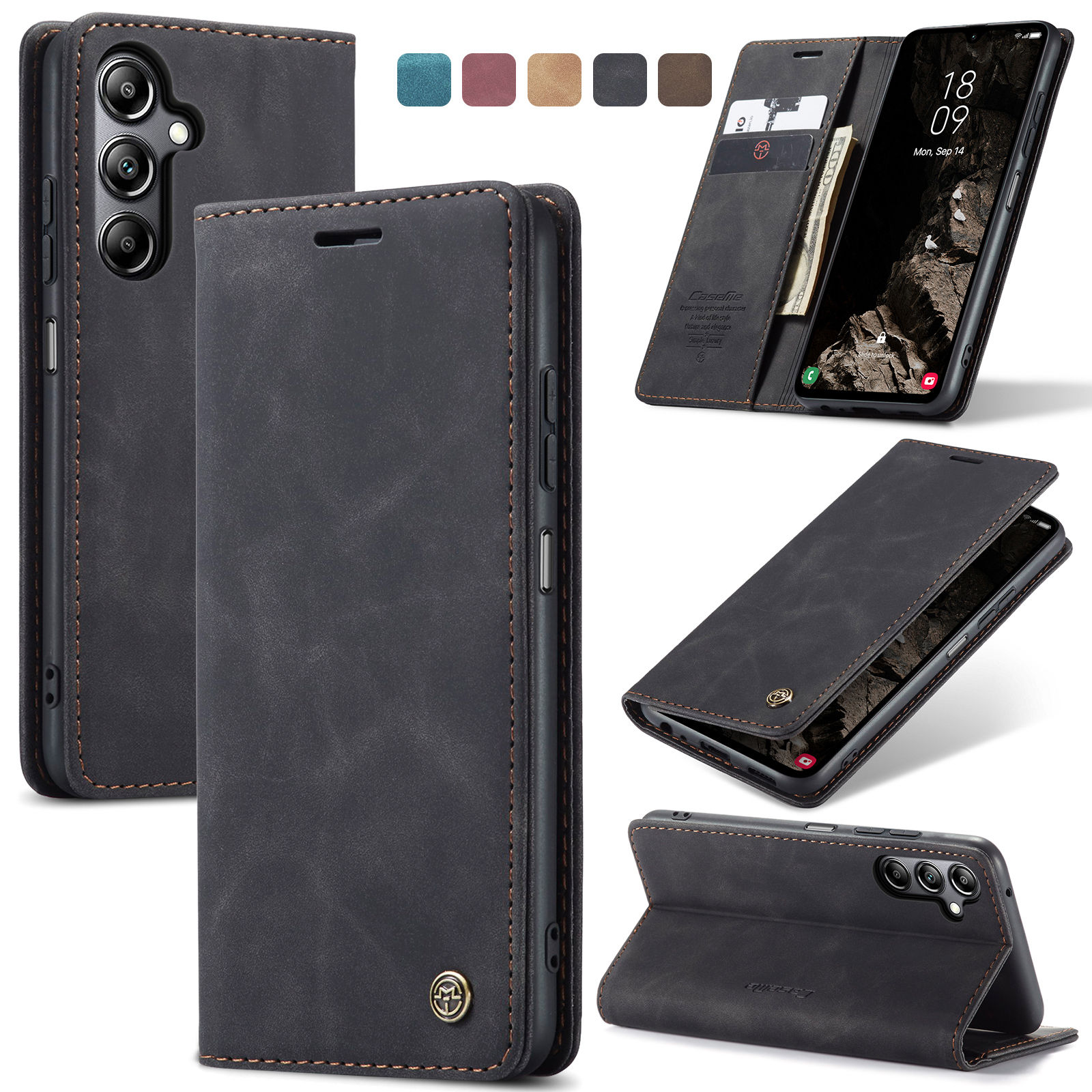 Capa carteira flip para Samsun - Leather Folio Wallet Case avaliação e preço