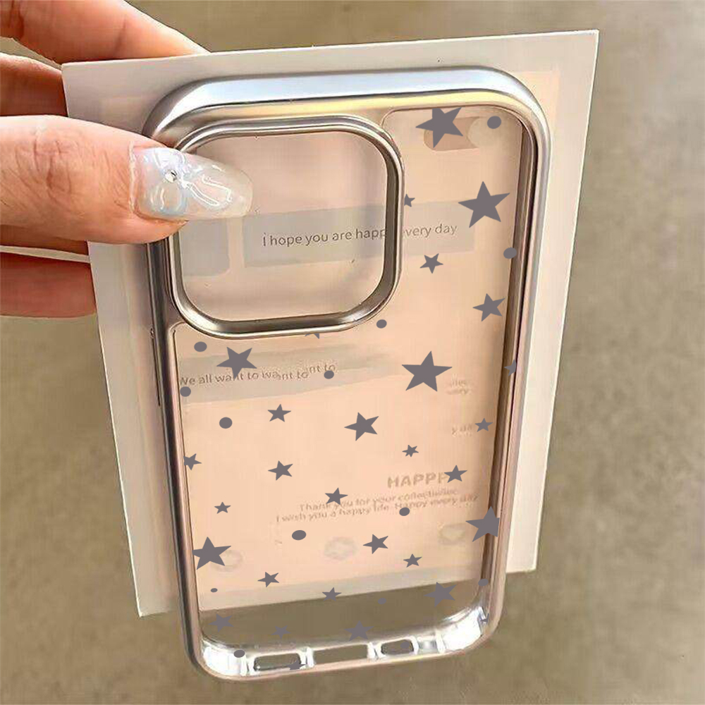 Capas Transparentes Y2K Stars  - Phone Cases For Iphone 15 avaliação e preço