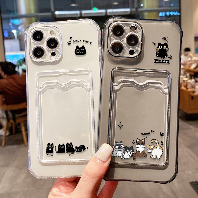 Bonito gato preto caso de tele - Phone Cases Holder avaliação e preço